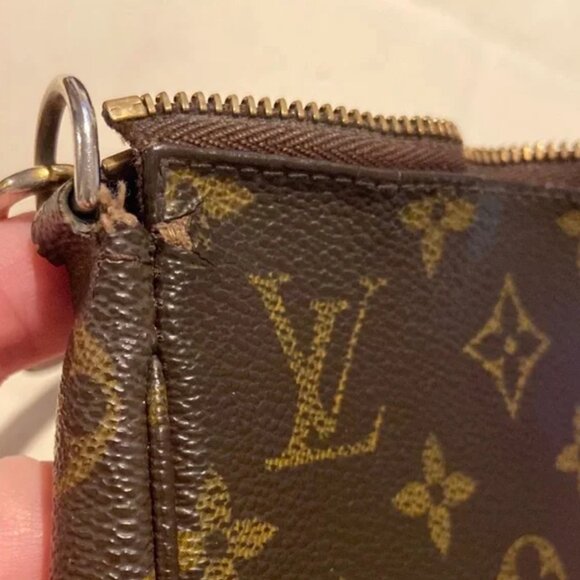 Louis Vuitton Pochette Accessories Monogram Canvas - very old - Picture 9 of 14